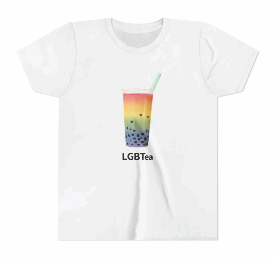 LGBTea Meme T-Shirt – Colorful Boba Graphic Top